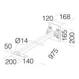 ADJUSTABLE ARM 42 GRAPHITE