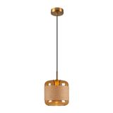 PANTILO ROPE 20, pendant light, 250cm, E27, 15W, gold