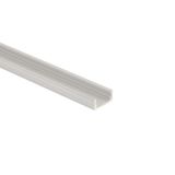 Attached aluminum profile PQ, 17x8 mm, without diffuser, 3 m