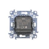 Single socket outlet with Schuko earthing for IP44 version with seal frame, with shutters, (module), Simon 24, IP44, white, Flap color: Transparent