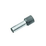 Wire ferrule isolated, 4mmý, L1= 10mm, grey