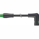 MQ15 male 0° / MQ15 female 90° 600V AC type 3 PUR 4x2.5 bk  7m