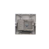 IP44 single socket outlet without frame seal - same color flap&cframe, 16A, white