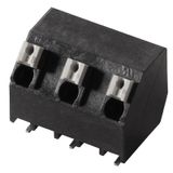 Printed circuit board terminals, 7.50 mm, Number of poles: 2, 135°, black, PUSH IN with actuator, Clamping range, max. : 1.5 mm², Tape