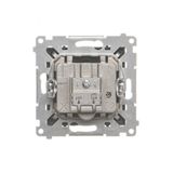Double angled cover for ITC socket for Keystone, (module), Bronze matt, metalic