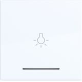 Rocker 1-v with light symbol imprint, clear lens, A.x/C.x, light white glass.