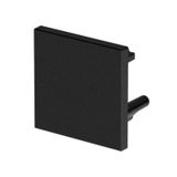 End cap for RD2 without hole, black color, 1pc