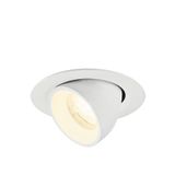 NUMINOS© GIMBLE XS, recessed CL 4000K, 40ø, IP20, round wh