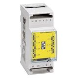 Tema U4e - TRMS Single phase alternating voltage transducer with selectable output - Dimension: 2 DIN modules TM4UH20