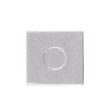 End cap for PW without hole, silver color, 1pc