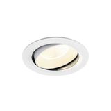 NUMINOS© MOVE XL, recessed CL 4000K, 20ø, IP20, round, wh