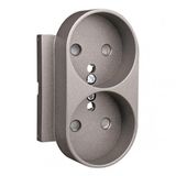 SAF COV PLAT F/DOUB EARTH SOCK(FRENCH) GRAY