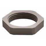 Locknut Polyamide 6 with 25 Percent Glass Fibre PG42 RAL 7001