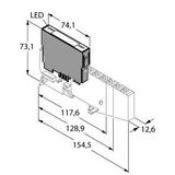 BL20 electronic module Bus Refreshing Module with Diagnostics   BL20-BR-24VDC-D
