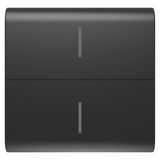 REPLACEABLE BUTTON KEY FOR ECO CONNECTED PUSH BUTTON - 2 MODULES - SATIN BLACK - CHORUSMART