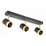 Ceiling luminaire ORIO, IP20, max. 50 W, 3*GU10, round, black