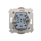 TV-DATA aerial socket, atten.: 5dB, Gold matt, metalic