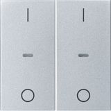 Cover I/O f. 2gang f. push-b. module, clearlenses, S.1/B.3/B.7, al., m