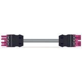 pre-assembled connecting cable Eca Socket/open-ended light green