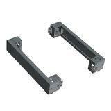 Side parts of the base (pair) D=400 H=100 mm made of stainless steel