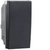 Switch with return 10A, 230V, black, 1M QC
