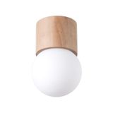 BOOMO 8 CEILING LAMP NATURAL WOOD G9 1X8W IP20