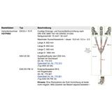 Three-pole earthing and short-circuiting cable 70mm² with crimped cabl