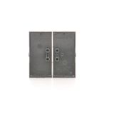 Double button for switches and push buttons, black matt