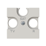 Cover plate for TV/R/SAT - 2M - Dune