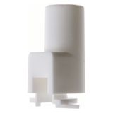 Tube entry, polar white, surface mounted