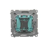 Single break push button with pictogras, (module), 10AX, quick connection, Gold matt, metalic