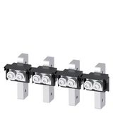 Rear connection stud flat, 4 units, vertical connection