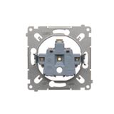 RJ12 double telephone socket, (module), white
