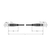 Actuator And Sensor Cable, PP-EPDM Extension Cable   PKGV3M-5-PSGV3M/TFW