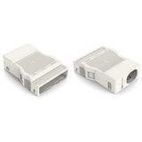 Strain relief housing 5-pole for 1 cable white