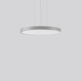 TRIONA round, 31 W, 3750 lm, 830, silver, DALI Pendant luminaires, D 6