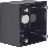 Surface-mounted housing high surface-mounted, Integro Flow/Pure, black