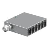UVS-6S2 black underfloor distributor with permanent connection