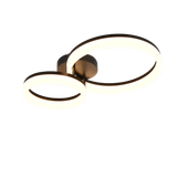 Scope LED ceiling lamp 2-pc matt black