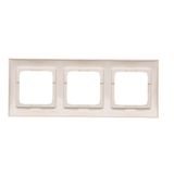 Single contact push button illuminated without pictogram, 10AX, cream white/electro white