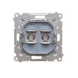 Double rocker for illuminated mechanisms: SW6/2XLM, SW7/2XM, SW6P1M, white