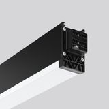 LINEDO, 23 W, 3000 lm, 840, black, on/off Continuous line luminaire, L