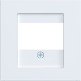 TAE center plate, loudspeaker, USB, A.x/C.x, matte light white
