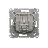 IP two-circuit switch, LED illuminated, (module), 10AX, quick connection, Bronze matt, metalic