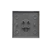 Single contact push button illuminated without pictogram, LED not replaceable Color: blue, (module), 10AX, quick connection, white
