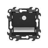 LED luminaire with motion sensor, 14V, (module), Simon 24, IP20, black matt, Col. temp.: 5700°K