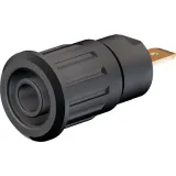 4 mm socket, flat plug connection, mounting Ø 12.2 mm, CAT III, yellow/green, 23.3120-20
