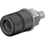 4 mm socket, solder connection, black, 69.8321-21