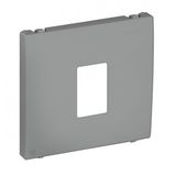 COV PLAT F/SINGLE RJ45 COMP SOCKETS SILVER