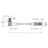 Industrial Ethernet Cable Extension Cable   WSSD-RSSD-4422-2M